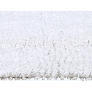 Luxury Reversible Cotton Bath Mat Set - White by Homescapes
