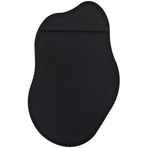 Cloud-Shaped Iron Frame Explosion-Proof Wall Mirror - Black by Livingandhome