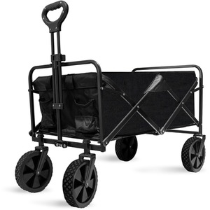 Foldable Garden Trolley - Black by Alivio