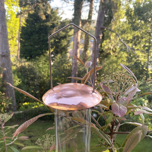 Copper Style Hanging Bird Seed Feeder with 4 Feeding Ports - Copper by Selections