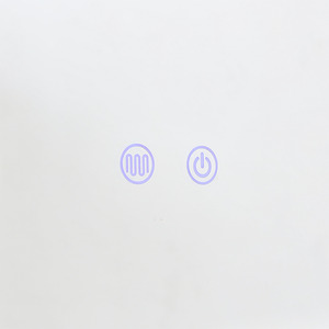 Rectangular LED Wall Mirror with Sensor Switch - Black / 50cm by Livingandhome