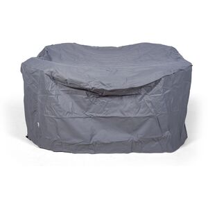 Arizona Round Rattan Patio Dining Set - Grey / 9 by Giardino