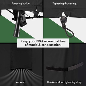 Medium BBQ Cover - Black by VonHaus