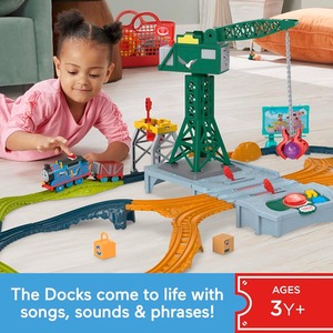 Thomas And Friends Talking Cranky Delivery Train Set - Multicolour by Fisher Price