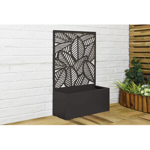 Screen with Planter Small - Black