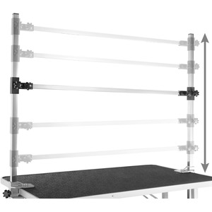 Dog Grooming Table With Two Slings - Black/Silver by tectake