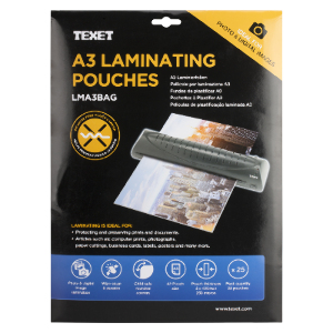 Texet A3 Laminating Pouches by Texet