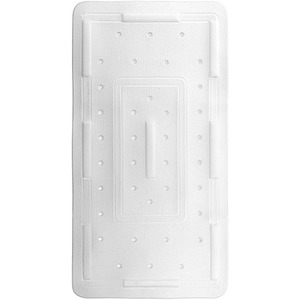 Cushioned Rubber Comfy Anti-Slip Bath Mat - White by Showerdrape
