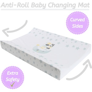 Anti-Roll Wedge Baby Changing Mat - Love You To The Moon / Love You To The Moon by Babycurls