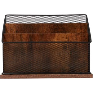 Bamboo Mesh Letter Sorter - Black