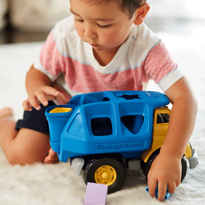 Shape Sorter Toy Truck - Yellow and Blue by Green Toys