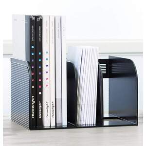 Durable OPTIMO Magazine Book Stand Desk File Holder Book Organiser Grey - Charcoal by Durable