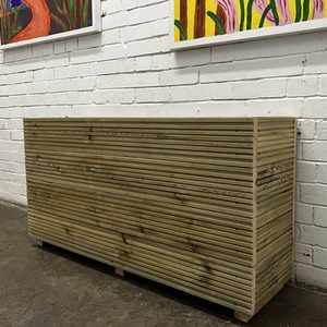 4ft (120cm) Long (63cm) Tall wooden Planter - Tall 4ft Planter by Cutncraft Designs