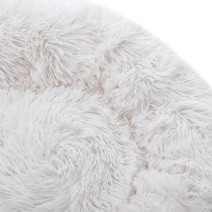 Fluffy Donut Pet Bed with Soft Plush by Livingandhome