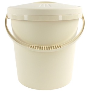 Junior Joy Nappy Bin with Lid - Cream by Junior Joy