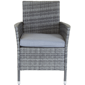 Garden Outdoor 6 Piece Rattan Dining Set Grey - Grey by Charles Bentley