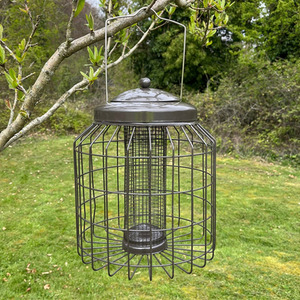 Heavy Duty Squirrel Proof Hanging Nut, Seed and Fat Ball Bird Feeders - Bronze by Selections