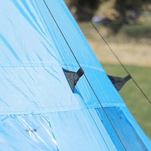 Outsunny 6 Men Tipi Tent - Blue, Black by Outsunny