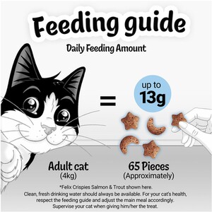 Felix Crispies Cat Treats - Salmon and Trout by Felix