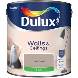Dulux Silk Emulsion Paint - Soft Truffle / 2.5l by Dulux