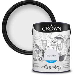 Crown Breatheasy Matt Emulsion Paint 5L - Clay White by Crown Paints