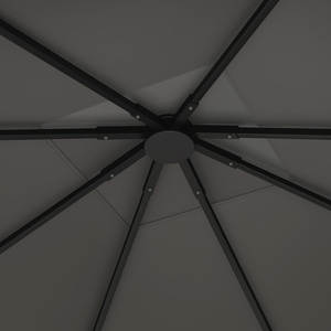 Outsunny 3 x 3(m) Gazebo Canopy Replacement Cover - Grey by Outsunny