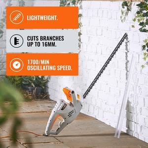 VonHaus - 550W Hedge Trimmer - grey by Vonhaus