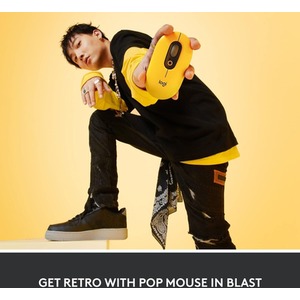Logitech POP Mouse Wireless Mouse with Customizable Emojis - Yellow by Logitech