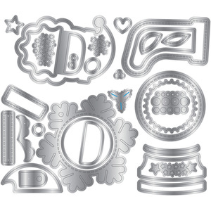 Christmas Shaker Tags Metal Die - Silver by Crafters Companion