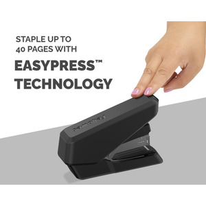Fellowes Half Strip Stapler 40 Sheet Capacity - Black by Fellowes