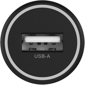 USB-A Car Charger 12W with Lightning Cable 1M - Black by Groov-e