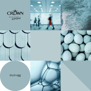 Crown Walls and Ceilings Mid Sheen Emulsion - Duck Egg / 2.5l by Crown Paints
