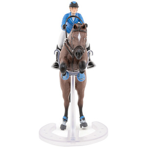 PAPO Horse and Ponies Jumping Horse with Riding Girl Toy Figure - Black by PAPO