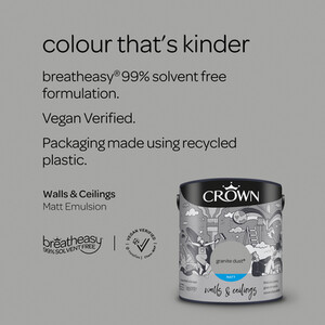 Crown Wall and Ceilings Matt Emulsion - Granite Dust by Crown Paints