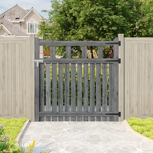 Spruce Wood Garden Fence Gate with Raised Sides by Livingandhome