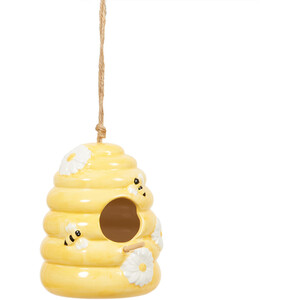 Bee Pattern Bird Nester - Yellow