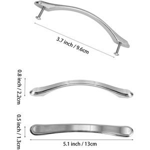 2-Piece Silver Aluminum Alloy Furniture Handles by lifeideas