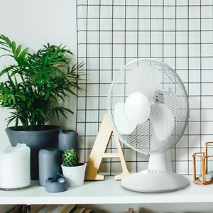 12inch Low Noise 3 Speed Desk Fan - White by Unbranded