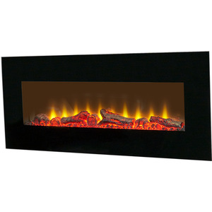Sureflame WM-9331 Electric Wall Mounted Fire with Remote in Black, 42 Inch - Black by Sureflame