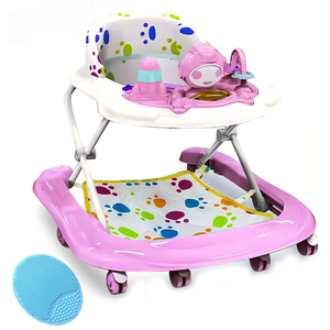First Steps Baby Bouncer Walker with Music - Pink
