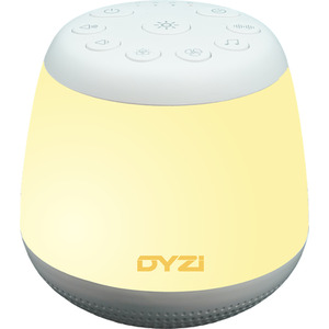 Portable RGB Night Light and White Noise Machine - White by Dyzi