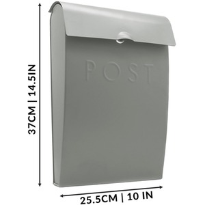 Wall Mounted Post Box - Grey by Maison & White