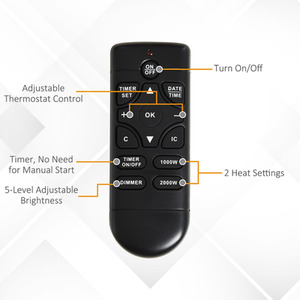 HOMCOM 1000W,2000W Electric Fire and Mantelpiece with LED Flames - White and black