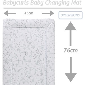 Baby Changing Mat - Stars and Swirls Sketches / Stars and Swirls Sketches by Babycurls