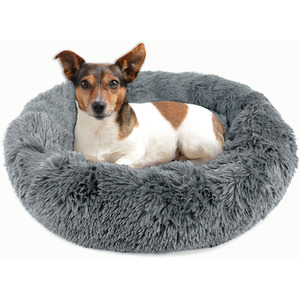 Fluffy Dog Bed in Grey - Grey / S by Actiaspet