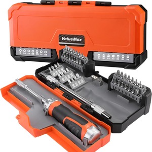Multi Bit Screwdriver Set with Ratchet - Orange