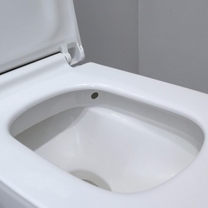 Rimless One Piece Floor Standing WC Toilet - White by Fino Stone