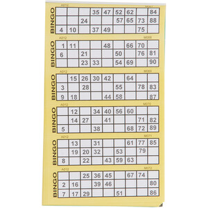 1 to 600 Bingo Tickets Book - Multicolour by i-doodle
