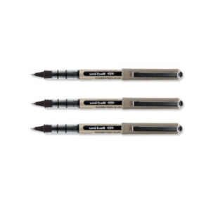 Pack of Three Uniball Eye Fine UB-157 Pens - Black by Uni-ball