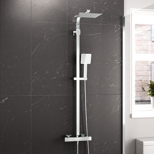 Nes Home Square Exposed 2-Way Thermostatic Mixer Shower Set by Nes Home